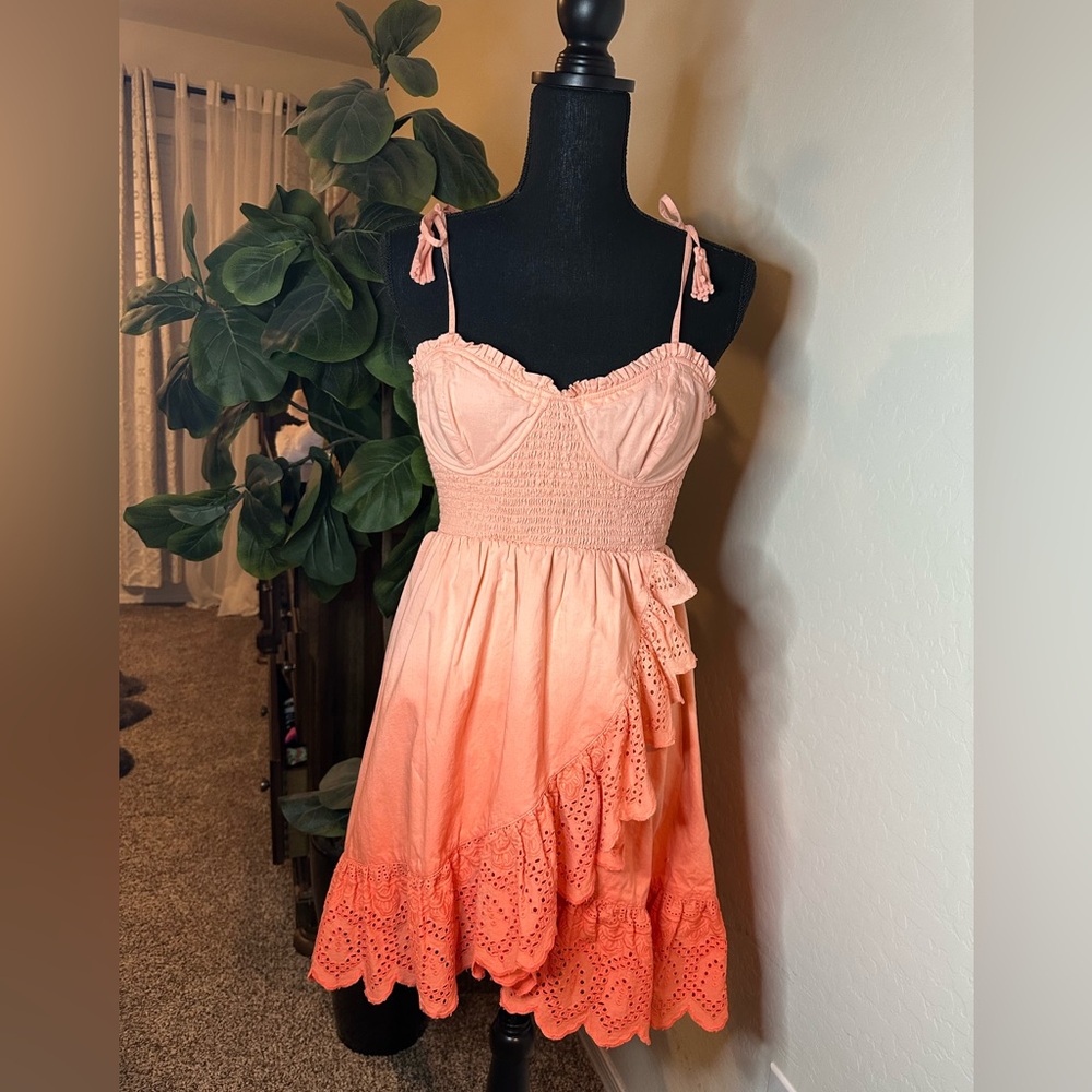 Peach Mini Dress